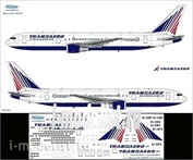 763-001 Ascensio 1/144 Scales the Decal on the plane Boeng 767 - 200/300ER (Transero) 