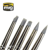 AMIG7606 Ammo Mig Silicone stacks set RUBBER BRUSH SET