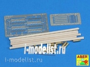 16 025 Aber 1/16 Фототравление для Barrel cleaning rods with brackets for Tiger I –early/late