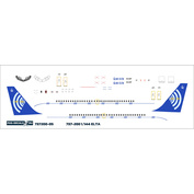 737200-05 PasDecals 1/144 Декаль на B 737-200 IAI ELTA