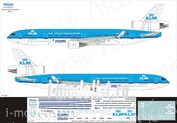 011-012 Ascensio 1/144 Decal for MD-11 (KLM - Royal Dutch Airlines (Douglas Aviation History))