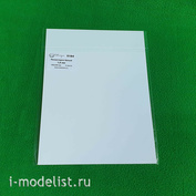5184 Svmodel Polystyrene white sheet 1.0 mm-185h250 mm - 2 PCs