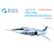 QDS-32188 Quinta Studio 1/32 3D Декаль интерьера кабины F-104J (Italeri) (Малая версия)