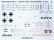 72041 Propagteam 1/72 Декаль для самолета Me 262 (A.Galland, H.Bar) Expert 