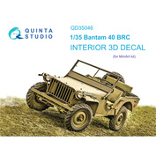 QD35046 Quinta Studio 1/35 3D Cabin Interior Decal Bantam 40 BRC (Mini Art)