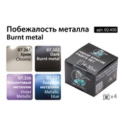 02.450 Jim Scale Набор спиртовых красок “Побежалость металла”