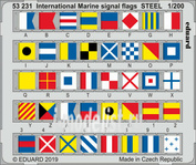 53231 Eduard 1/200 photo-Etching International marine signal flags, steel