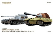 UA72332 Modelcollect 1/72 German WWII E-100 Waffentrager & Jagdpanzer E100 1+1