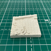 B07 artbaza 1/35 Fragment of a cobblestone pavement with a cart wheel