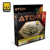ATOM20704 Ammo Mig Набор ATOM Цвета немецких танков времён Второй мировой войны / ATOM German Tank Colors WWII Set (12 цветов)