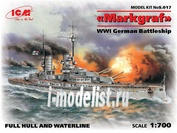 S. 017 ICM 1/700 scale German battleship 