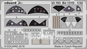 33193 Eduard 1/32 Фототравление для модели Bü 131D