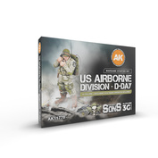 AK11778 AK Interactive Набор красок US Airborne Division D-Day (14 красок + фигура)