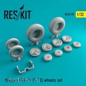 RS32-0089 RESKIT 1/32 Смоляные колеса для М&Г-29 (9-13)