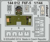 144012 Eduard photo etched parts for 1/144 scales F6F-5