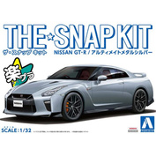 05641 Aoshima 1/32 Автомобиль Nissan GT-R - Ultimate Metal Silver (The Snap Kit)