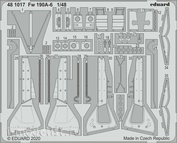 481017 Eduard 1/48 photo-etched parts Set Fw 190A-6