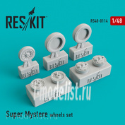 RS48-0114 RESKIT 1/48 Dassault Super Mystere Resin wheels