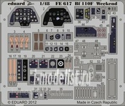 FE617 Eduard 1/48 Color photo etched parts for Bf 110F Nachtjäger Weekend 