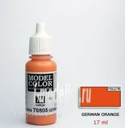 70805 Vallejo Краска акриловая `Model Color` Немецкий оранжевый / German Orange