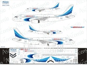 320-017 Ascensio 1/144 Декаль для airbu A320 (Ямал)