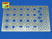 24023 Aber photo-etched 1/24 Standard slotted discs brakes dia. 13mm