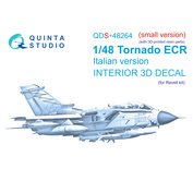 QDS+48264 Quinta Studio 1/48 3D Декаль интерьера кабины Tornado ECR Italian (Revell) (малая версия) (с 3D-печатными деталями)