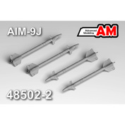 AMC48502-2 Advanced Modeling 1/48 Набор из 4-х моделей ракет AIM-9J