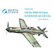QD32160 Quinta Studio 1/32 3D Декаль интерьера кабины Do 335A-10 (HK models)