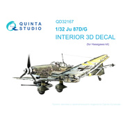 QD32167 Quinta Studio 1/32 3D Декаль интерьера кабины Ju 87D/G (Hasegawa)