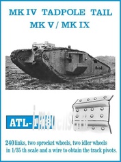 ATL-35-148 Friulmodel 1/35 Траки железные для MK IV TADPOLE TAIL MKV / MK IX