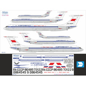 I62-012 Ascensio 1/144 Decal for IL-62M, Aeroflot Classik 80-90s