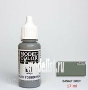 70869 Vallejo Краска акриловая `Model Color Базальт серый/Basalt grey