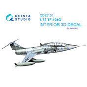 QD32130 Quinta Studio 1/32 3D Декаль интерьера кабины TF-104G (Italeri)