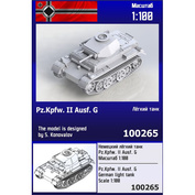 100265 Zebrano 1/100 Немецкий лёгкий танк Pz.Kpfw. II Ausf. G