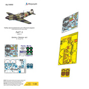 048060 Микродизайн 1/48 Набор фототравления (цветная приборная панель) для ЛаГГ-3 (Звезда)