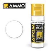 ATOM20001 Ammo Mig Акриловая краска ATOM COLOR Сатиновый белый / Matt White