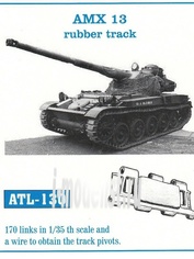 Atl-35-130 Friulmodel 1/35 Траки сборные (железные) AMX 13 rubber track