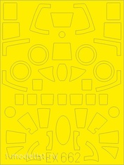 EX662 Eduard 1/48 Набор окрасочных масок для Ил-28T