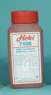 7106 Heki Acrylic dye. Red-brown 200 ml