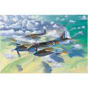 02894 Я-моделист клей жидкий плюс подарок Трубач 1/48 De Havilland Hornet F.3