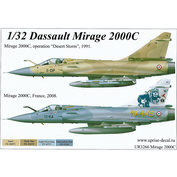 UR3266 UpRise 1/32 Декаль для Mirage 2000C Desert Storm &