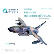 QD32042 Quinta Studio 1/32 3D Cabin Interior Decal F-105G