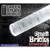 1376 Green Stuff World Brick Texture Creation Tool / Rolling Pin Small Bricks