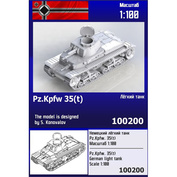 100200 Zebrano 1/100 Немецкий лёгкий танк Pz. Kpfw. 35(t)