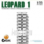 PF-003 Takom 1/35 Leopard 1 Cement-free Workable Track