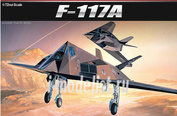 12475 Academy 1/72 Самолёт F-117A Stealth Attack Bomber The 