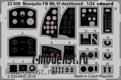 23029 Eduard photo etched parts for 1/24 Mosquito FB Mk. VI instrument panel