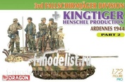 7362 Dragon 1/72 Tankers with 3rd tank Fallschirmjager Division + Kingtiger Henschel Production