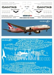 787900-12 PasDecals 1/144 Decal on Boing 787-900 Qantas red